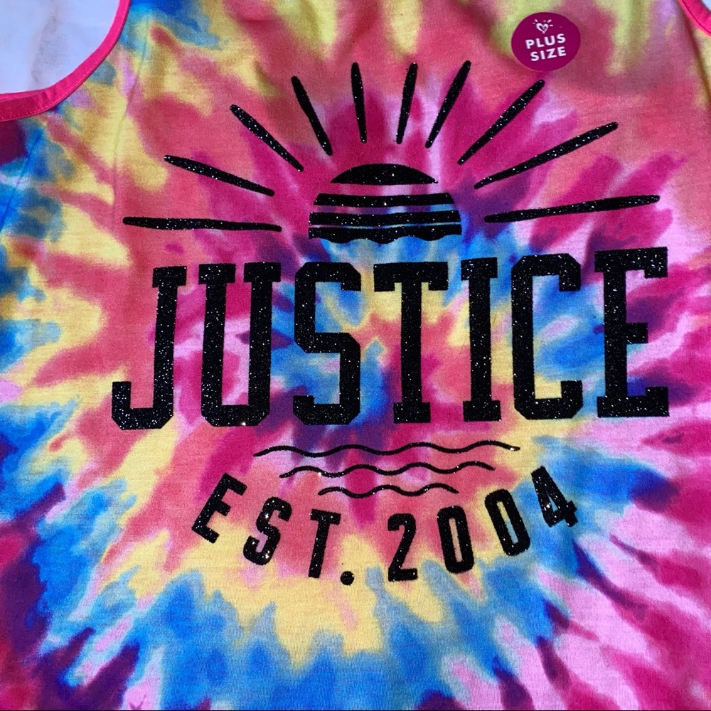 JUSTICE Tie Dyed Tank fir pre teens.SIZE 18 - Picture 2 of 6